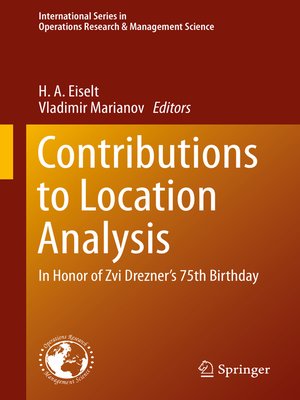 cover image of Contributions to Location Analysis